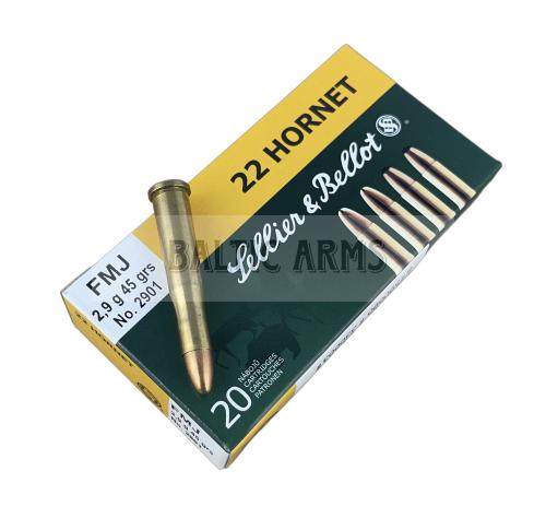 Sellier & Bellot .22 Hornet 2.9 g FMJ
